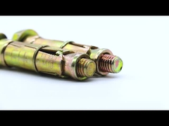 فولاد کربن رنگارنگ روی زینک پوشش آستین گسترش لنگر بولت با سوراخ C / W هکس مغز و Wahser