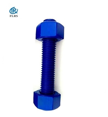 خرید پیچ و مهره دو طرفه پوشش PFTE / پیچ گل میخ A193B7 /A1942H XYLAN online manufacture