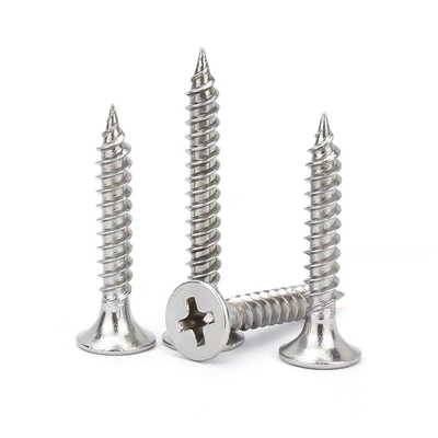 خرید پیچ های دیواری دو رزوه ای استیل ضد زنگ سر شیپور سایز M3.5-4.3 online manufacture