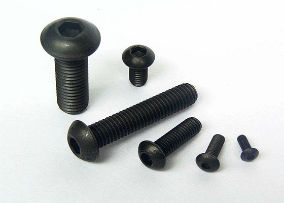 خرید ISO 7380 فولاد کربن اکسید سیاه هکساگون سوکت تخت گرد سر پیچ با قدرت بالا online manufacture