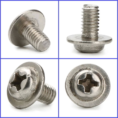 خرید اندازه M3-M8 پیچ PWM فولاد ضد زنگ DIN967 پیچ های سر پان متقاطع با گردنبند - درجه محصول A online manufacture