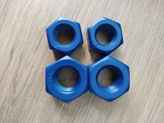 خرید Heavy Hexagon Nuts Made of A194 2H with Blue PTFE Coating تولید آنلاین