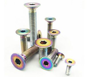 خرید پیچ و مهره های ضد زنگ تیتانیوم چند رنگ GR2 با سر Torx شش گوش تخت online manufacture