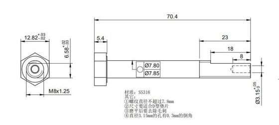 خرید نخ جزئی SS316 پیچ پیچ سحر و جادو برای میله ماهیگیری دریایی online manufacture