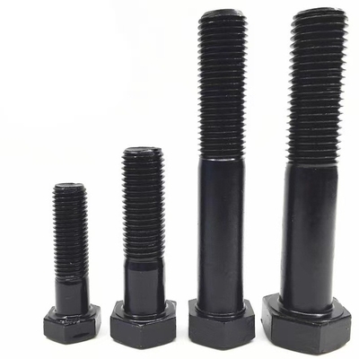 پیچ و مهره نیمه متریک رزوه شش گوشه سیاه شدن فینیش جلوگیری از زنگ زدگی