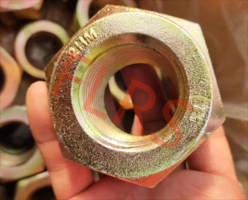 مهره شش گوش سنگین با روکش بیکرومات 1/4 - فولاد آلیاژی 4 اینچی ASTM A194 Gr 2HM برای پیچ فلنج