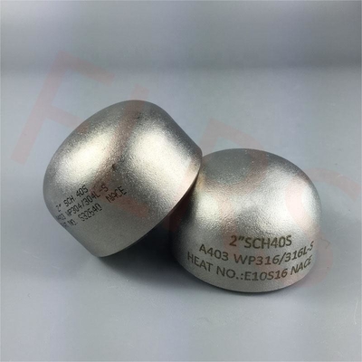 درپوش انتهایی فولادی جوش لب به لب با گواهی ASTM A403 WP316/316L برای مخازن فولادی