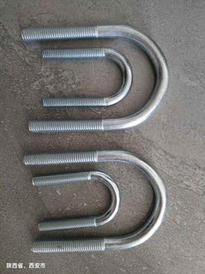 رشته های راست دست زینک فلز U-Bolt برای لوله های فولادی