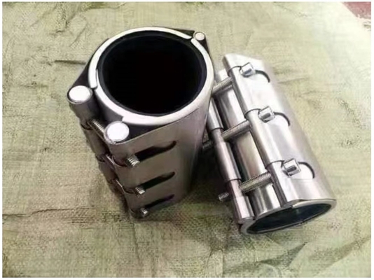 کلیمپ یک لوله تعمیر لوله با EPDM Liner و محدوده فشار 0.8-2.5 Mpa