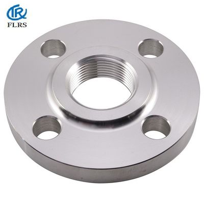 فلنج رشته ای فولادی کربن / فولاد ضد زنگ / فولاد آلیاژی ASME / ANSI / DIN برای ماشین آلات ساختمانی شهری / صنعتی
