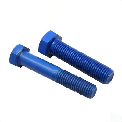 M2-M52 روکش رنگارنگ PTFE سر پیچ شش گوش با نخ کامل / نصف UNC / UNF / BSW