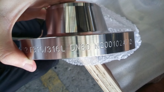 درجه مواد دوبلکس فلنج گردن جوشکاری صنعتی A182 F316