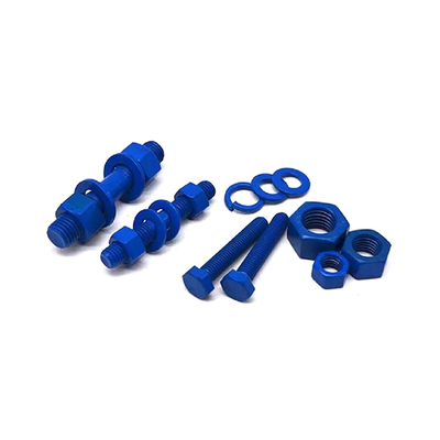 مونتاژ پیچ و مهره پوشش رنگارنگ PTFE SIZE M6-M32